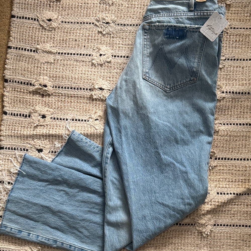 MOTHER Men's Sky Blue Bootcut Jeans